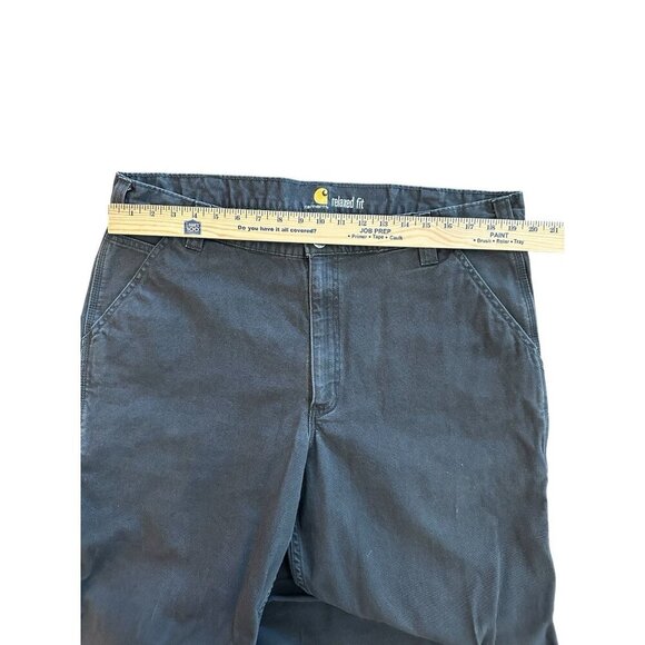 Carhartt Men's Work Pants sz 40x30 Relaxed Fit Straight Leg Rugged Flex Canvas - Picture 5 of 6